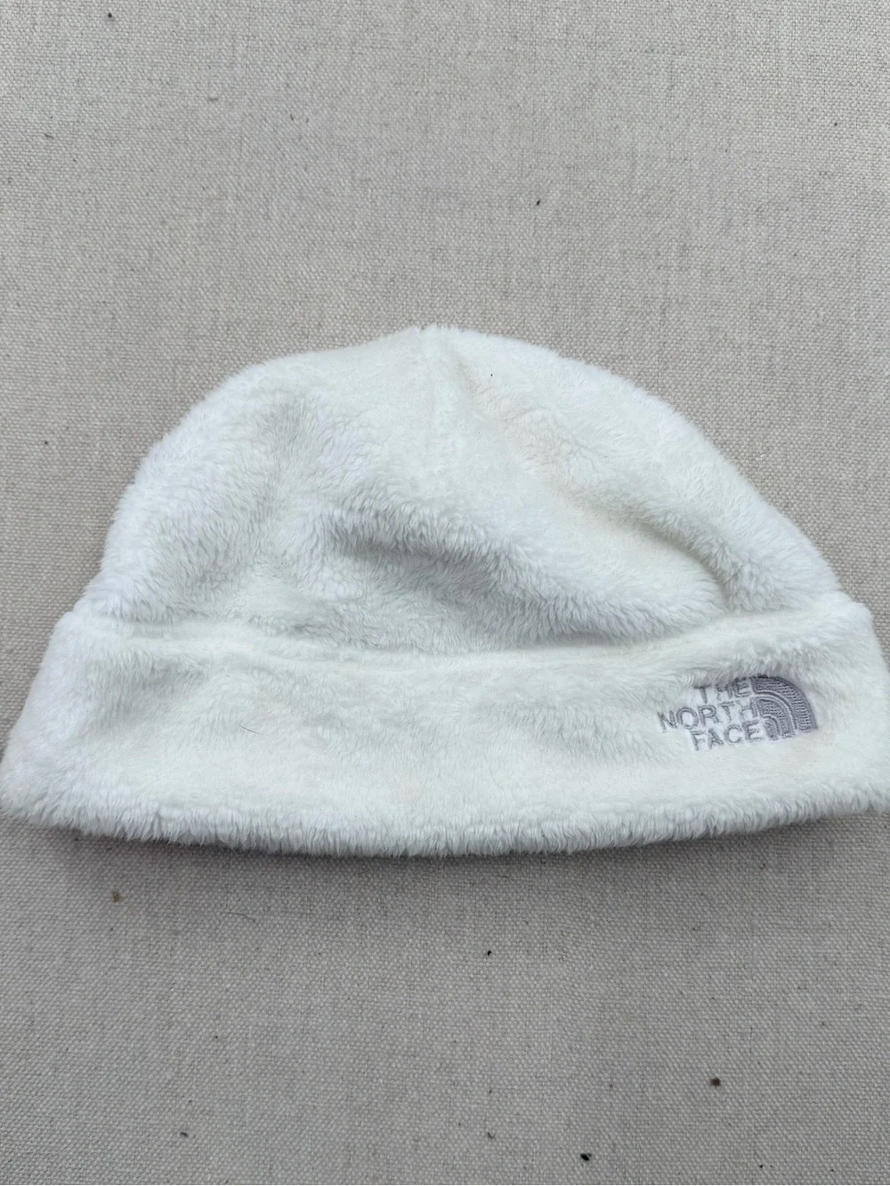 The North Face Kids Cream Fleece Beanie
